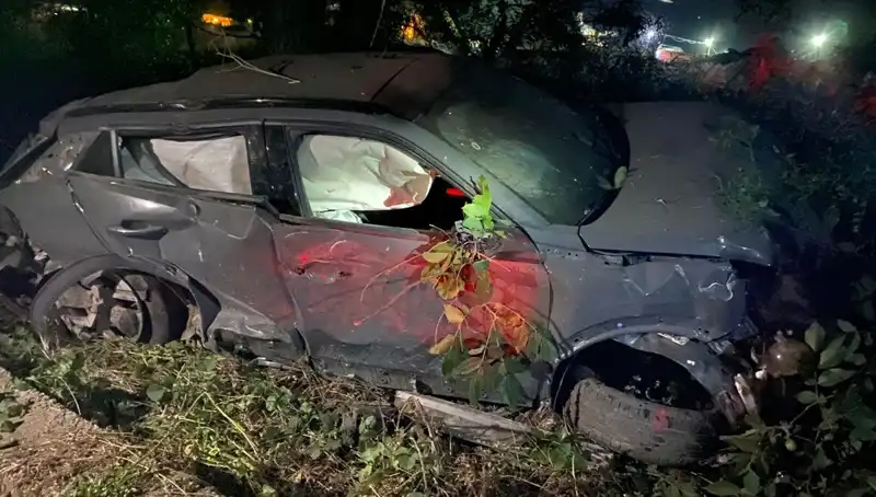 Alkollü Sürücünün Ehliyetsiz Kazası: Takla Atan Araç Hurda Yığını Oldu