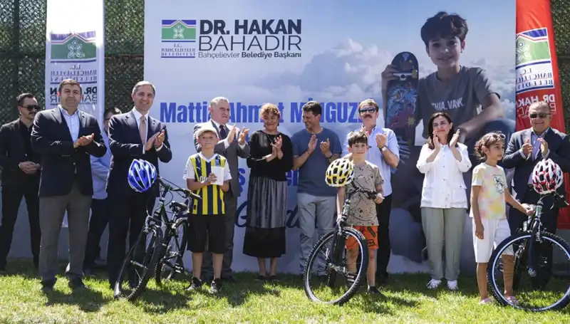 Bahçelievler'de Gençlere Özel Mattia Ahmet Minguzzi Skate Parkı Açıldı
