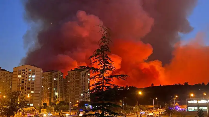 Bursa’da Yangın Alarmı: Şehirdeki Alanlar Korkunç Alevler İçin Tehlikede