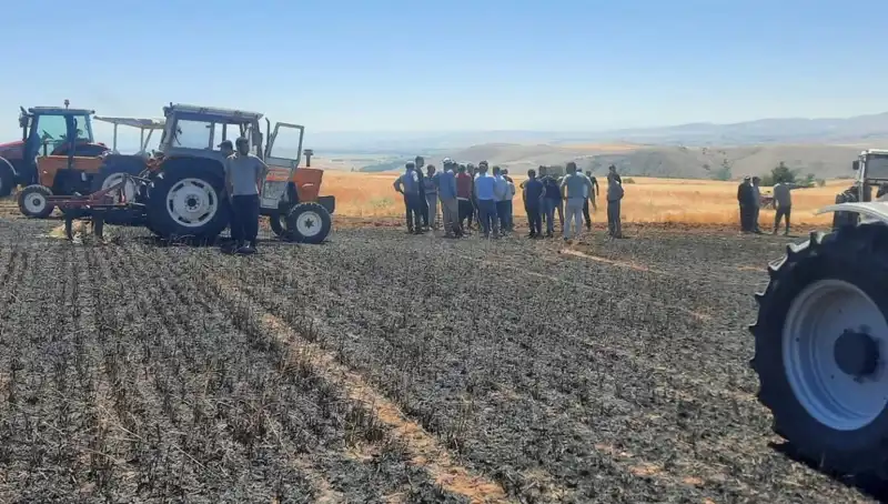 Yozgat’ta 100 Dönüm Tarım Alanı Alev Alev Yandı!
